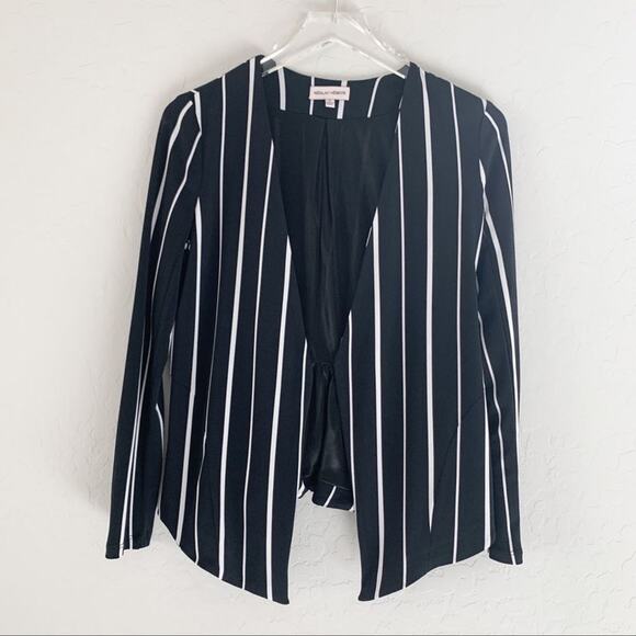 Sequin Hearts black white stripe blazer - Picture 1 of 7